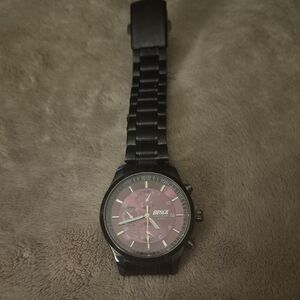 Bosca Black and Purple Men's Watch
